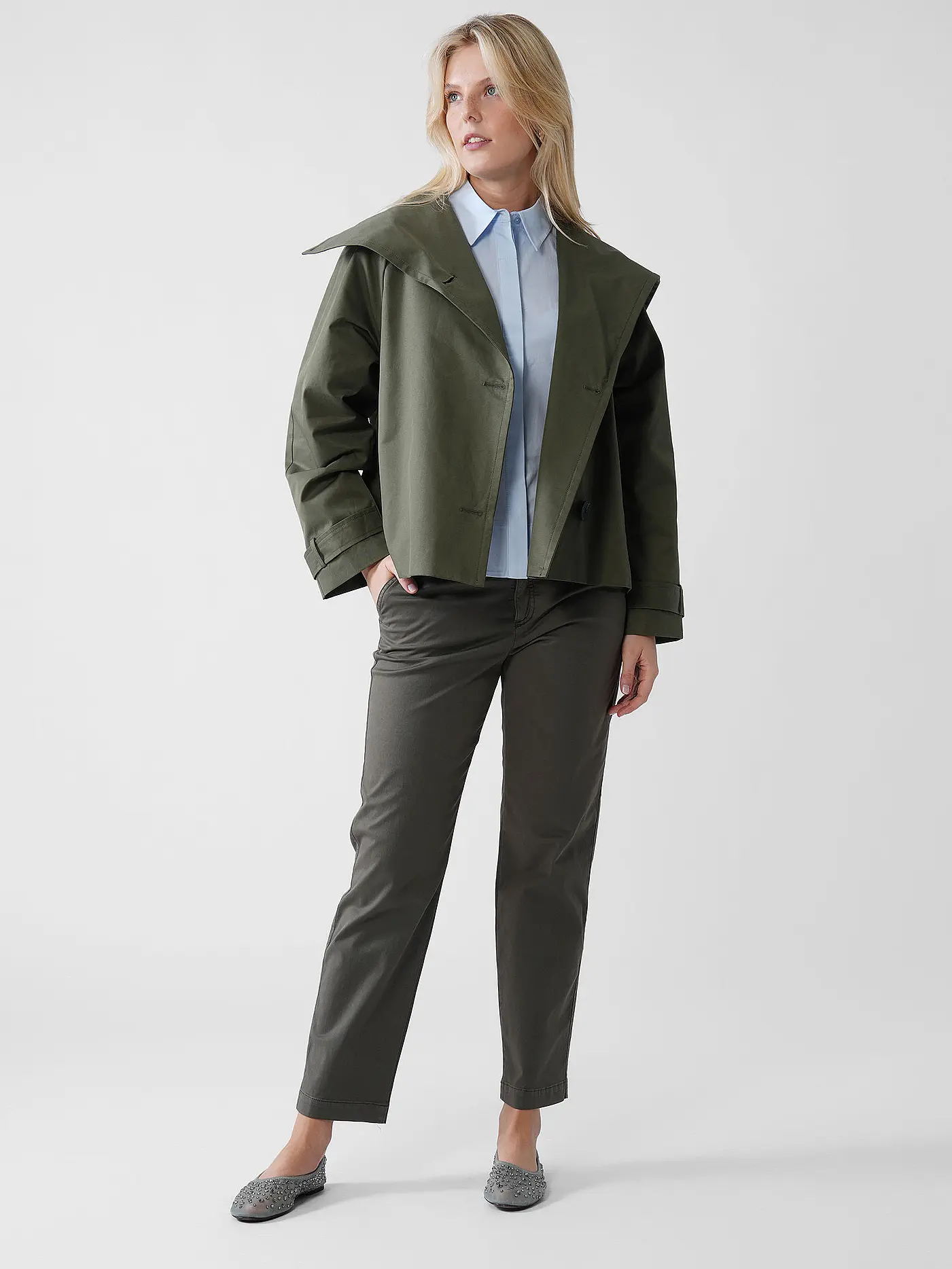 OPUS PANTS | Chino LISANA BASE | olive